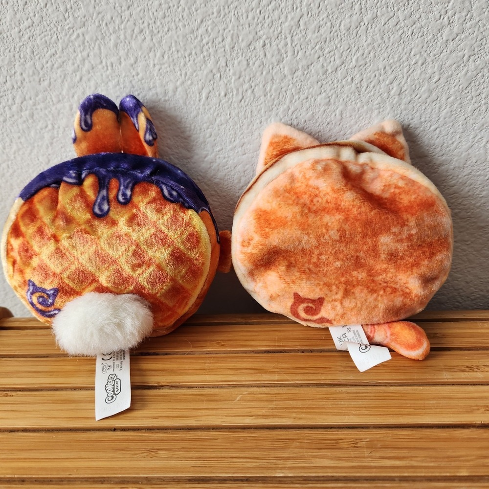 Cookeez Makery Toasty Treatz Plush Toy Pet‎ Blueberry Bunny Pancake Cat Bundle - Picture 3 of 6